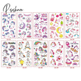 Unicorn Temporary Tattoos Stickers Decoration Waterproof Tattoo For Kids Birthday Baby Shower 10