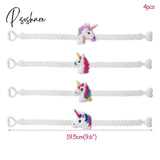 Unicorn Temporary Tattoos Stickers Decoration Waterproof Tattoo For Kids Birthday Baby Shower 4Pcs