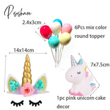Unicorn Temporary Tattoos Stickers Decoration Waterproof Tattoo For Kids Birthday Baby Shower Cake