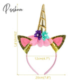 Unicorn Temporary Tattoos Stickers Decoration Waterproof Tattoo For Kids Birthday Baby Shower Gold