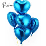 Valentine’s Day Aesthetic 5Pcs Valentines Decor Giant Aluminum Foil Balloons Lipstick Lips Red