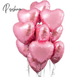 Valentine’s Day Aesthetic 5Pcs Valentines Decor Giant Aluminum Foil Balloons Lipstick Lips Red