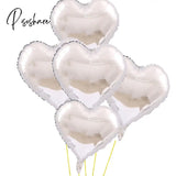 Valentine’s Day Aesthetic 5Pcs Valentines Decor Giant Aluminum Foil Balloons Lipstick Lips Red