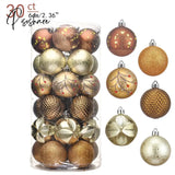 Valery Madelyn30Pcs Christmas Balls 6Cm For Tree Blue Plastic Ornaments Decorations Home Pendants