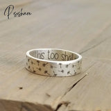 Vintage Silver Color Rings Mens Womens Exquisite Hand Carved Floral Boho Simple Style Wedding