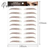 Water-Based Hair-Liked Authentic Eyebrow Tattoo Sticker Waterproof Cosmetics Long Lasting Makeup