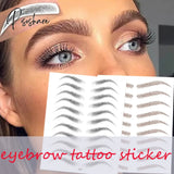 Water-Based Hair-Liked Authentic Eyebrow Tattoo Sticker Waterproof Cosmetics Long Lasting Makeup