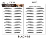 Water-Based Hair-Liked Authentic Eyebrow Tattoo Sticker Waterproof Cosmetics Long Lasting Makeup