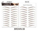 Water-Based Hair-Liked Authentic Eyebrow Tattoo Sticker Waterproof Cosmetics Long Lasting Makeup