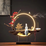 Waterfall Backflow Incense Burner Ladies Stick Holder Buddha Home Decoration Ceramic Handmade