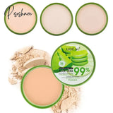 Waterproof 99% Aloe Vera Moisturizer Face Powder Smoothing Pressed Breathable Makeup Concealer