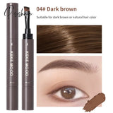 Waterproof Brown Grey Eyebrow Dyeing Cream Pencil Natural Lasting Non-Smudge Setting Dye Eye Brow