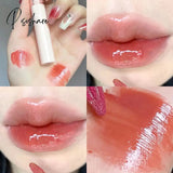 Waterproof Mirror Water Light Glass Lip Gloss Glaze Nude Brown Clear Tint Not Sticky Moisturizing