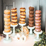 Wedding Decoration Wood Donuts Wall Wooden Holds Stand Dessert Doughnut Table Holder Kids Birthday