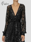 Wedding Dresses Princess Premium V-Neck Long Sleeve Feather Lace With Belted Trailing Bridal Luxury