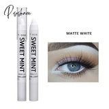 White Diamond Eyeshadow Pencil Waterproof Long Lasting Glitter Shimmer Matte Eye Shadow Pen