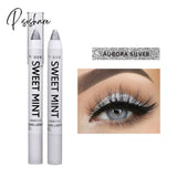 White Diamond Eyeshadow Pencil Waterproof Long Lasting Glitter Shimmer Matte Eye Shadow Pen