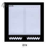 White French Nail Art Form Guide Stickers Tips Design Decal Manicure Fringe Diy Line Salon New