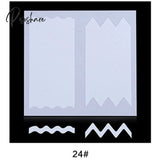 White French Nail Art Form Guide Stickers Tips Design Decal Manicure Fringe Diy Line Salon New