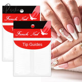 White French Nail Art Form Guide Stickers Tips Design Decal Manicure Fringe Diy Line Salon New