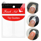 White French Nail Art Form Guide Stickers Tips Design Decal Manicure Fringe Diy Line Salon New