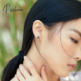 Women’s Silver Color Stud Earrings Vintage Rose Flower Shape Wedding Band Bridal Lover’s Gifts