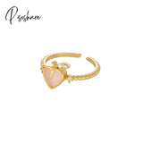 Zircon Rings For Women Trendy Little Bear Love Fruit Temperament Girl Prom Party Gift Wedding Ring