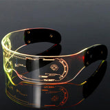 LED Luminous Glasses Electronic Visor Glasses Light Up Glasses Prop For Festival KTV Bar Party Performance Children Adult Gifts