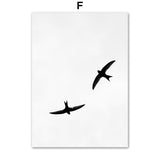 Sand Falling Reeds Mushroom Birds Calm Beach Nordic Poster Wall Art Print Canvas Painting Decoration Pictures For Living Room