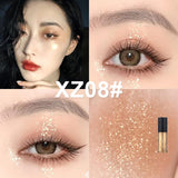 Liquid Eyeshadow Pearlescent Liquid Eyeliner Lying Silkworm High-gloss Eye Cosmetic Easy To Wear Waterproof Natural Makeup TSLM2