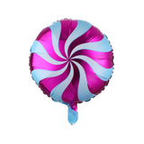5Pcs/lot 18 inch Round Lollipop Foil Inflatable Balloon Candy Foil Ballon For Wedding Kids Birthday Party Decoration