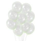20Pcs/lot 12inch Crystal Bubble Balloons Colorful Transparent Latex Balloons Birthday Party Decor Wedding Summer Helium Globals