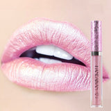 Pisoshare Hot Sales Mermaid Shimmer Lipstick Waterproof Makeup Lip Gloss 24h Long Lasting 6 Colors Pigment Glitter Lip Stick TSLM2