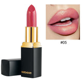 New 9 Colors Luxury Lipstick Lips Makeup Waterproof Shimmer Long Lasting Pigment Nude Pink Mermaid Shimmer Lipsticks Makeup