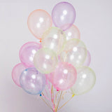 20Pcs/lot 12inch Crystal Bubble Balloons Colorful Transparent Latex Balloons Birthday Party Decor Wedding Summer Helium Globals