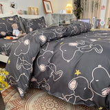 Pisoshare 3/4 Pcs Cute Cartoon Kids Bedding Sets For Girl Duvet Cover Set Pillowcase Woman Adult Bed Sheet King Queen Full Home Textile
