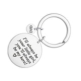 Fathers Day Gift Keychain for Dad You Will Always Be My Hero Birthday Valentine Day Gift for Dad from Daughter Son Kids Wife