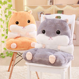 Pisoshare Cartoon Cute Hamster Seat Cushion Throw Pillows PP Cotton Home Decor Chair Cushion Kawaii Plush Toys For Kids Christmas Gifts
