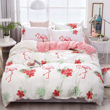 Pisoshare 3/4pcs Kawaii Bedding Sets Cute Peach Bed Sheet Set With Pillow Cover For Girl Bedding Set Twin Full Queen King Size Duvet Cover