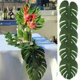 Green Artificial Tropical Palm Leaves Hawaiian Luau Party Safari Jungle Birthday Party Decor Hawaii Summer Forest Party Supplies