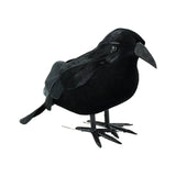 1pc Halloween Black Crow Model Simulation Fake Bird Animal Scary Toys For Halloween Party Home Decoration Horror Props
