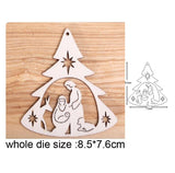 Merry Christmas Angel Fawn Metal Cutting Dies Stencils for DIY Scrapbooking Decorative Embossing DIY Paper Cards