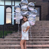 10pcs 10-24inch Transparent Bobo Bubble Balloon Clear Inflatable Air Helium Globos Wedding Birthday Party Decoration Baby Shower