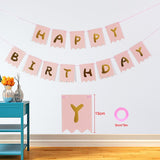 1st 1 2 3 4 5 6 7 8 9 Years Old Happy Birthday Number Foil Balloons Baby Girl First Party Decoration Kids Latex Macaron Supplies