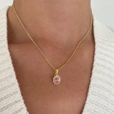 Lost Lady Possession Necklace Zircon Heart Pendant Necklace For Women Simple Ladies Birthday Gift Jewelry Wholesale Direct Sales