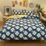 Pisoshare 3/4pcs Kawaii Strawberry Orange Bedding Set Twin Full Queen King Size Duvet Cover Bed Sheet Pillowcases For Home Girl Children