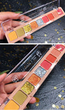 9 Color Led Shimmer Matte Eyeshadow Palette Glitter Metallic Eyeshadow Pallete Shiny Diamond Pigmented Makeup Palette Cosmetic