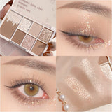 7 Colors Glitter Eyeshadow Palette Matte Shimmer Waterproof Eye Shadow Long Lasting Pigment Eyes Makeup Pallette Cosmetic