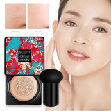 Air Cushion Foundation Mushroom Head BB CC Cream Concealer Whitening Brighten Face Base Tone Corrector Korean Makeup Cosmetic