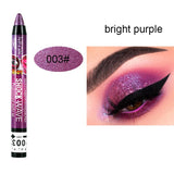 Pearlescent Eyeshadow Pen 12 Colors Lasting Waterproof Not Blooming Shiny Glitter Silkworm Gel Pen Eye Shadow Pencil Cosmetic